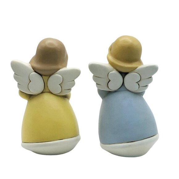 Vtg MCM EGAN Italy Italian Ceramic Angel Christmas Figurines Set Star Bell - Picture 4 of 11